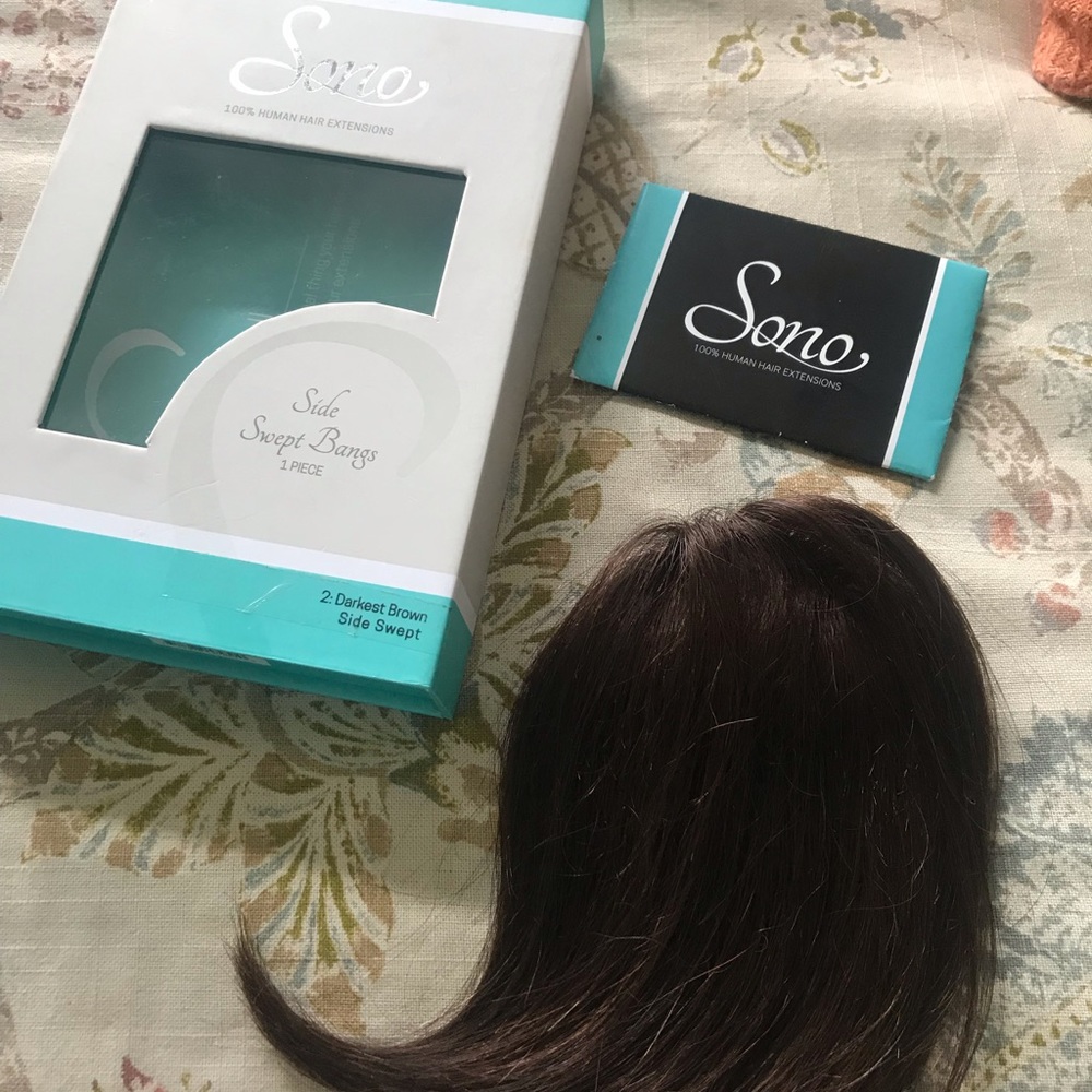 Clip in Bangs (dark brown )